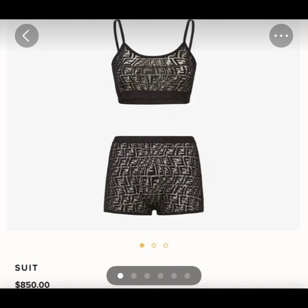 Worn once authentic fendi 2 piece